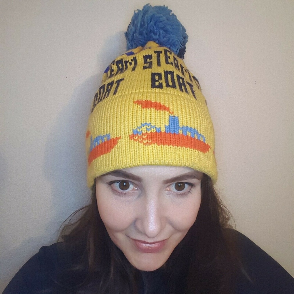 Vintage Obermeyer Steam Boat Beanie Hat Unisex - Picture 2 of 8